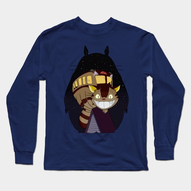 A nightly Visit Long Sleeve T-Shirt by Dawani Draw